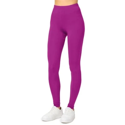 Afbeelding van Merry Style MS MS10 143 LE Dames Leggings Sport Vrijetijdsbroek 2 Pak Lang Viscose Sporbroek Yogabroek Fuchsia2 L