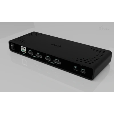Afbeelding van i tec Universeel dockingstation Dual 4K display met stroomvoorziening 85W 2X DisplayPort en HDMI, 5X USB poorten