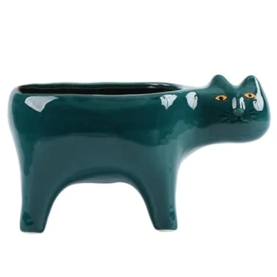 Afbeelding van Bonsai Pot, Keramische Kattenplantenbak, Kattenhars Succulente Plantenpotten voor Kamerplanten, Mini Cartoon Kat Plantenpot, Leuke Dieren Planter, Cactus Pot Thuiskantoor Bureau