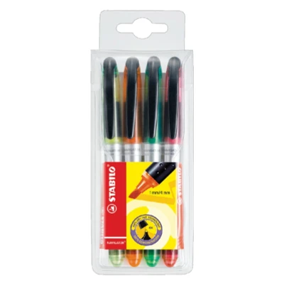 Afbeelding van Markeerstift STABILO Navigator 545/4 assorti etui à 4 stuks