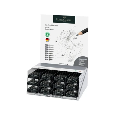 Afbeelding van Grafietpotlood Faber Castell Pitt Mat POS 2001 module 144 stuks