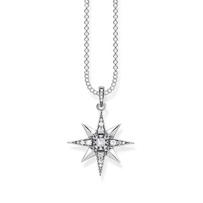 Afbeelding van Thomas SABO Royalty Stern Ketting silvercoloured, Dames, Maat: 45, Silver coloured