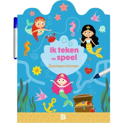 Afbeelding van Ik teken en speel: zeemeerminnen (Paperback)
