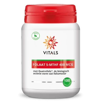 Afbeelding van Gratis Verzending: 2x Vitals Folaat 5 mthf 400mg 100 capsules