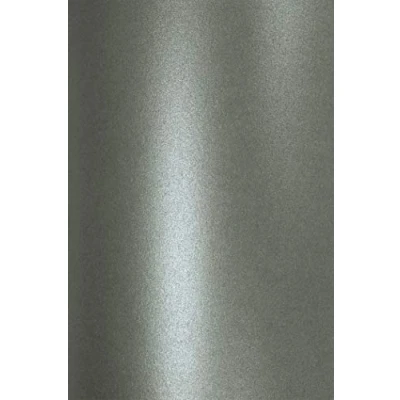Afbeelding van Netuno 10 parelmoer donkergrijs 120g papier A4 210x297mm Aster Metallic Grey fijn glanzend effect voor bruiloft verjaardag kerst uitnodigingen
