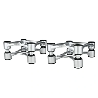 Afbeelding van IsoAcoustics Aperta Speaker Ontkoppeling Stands, Per Paar, Alu Zilver