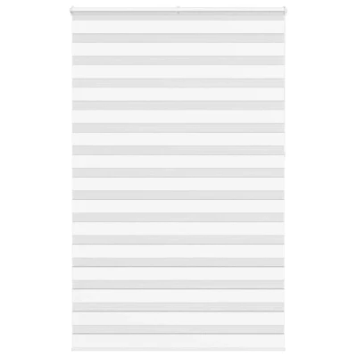 Afbeelding van vidaXL Zebra rolgordijn 145x230 cm stofbreedte 140,9cm polyester wit