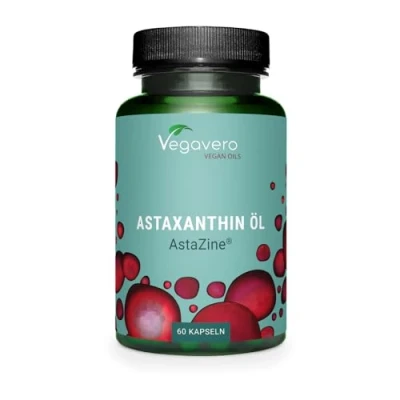 Afbeelding van Vegavero Astaxanthine AstaZine® Veganistisch Oxidatiebescherming Laboratorium getest Zonder kunstmatige toevoegingen Vegan