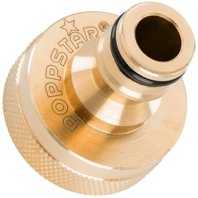 Afbeelding van Poppstar Aansluiting voor Kraan 1 Inch Binnendraad &amp; Steekkoppeling Tuinslang (Compatibel met Gardena Systeem)
