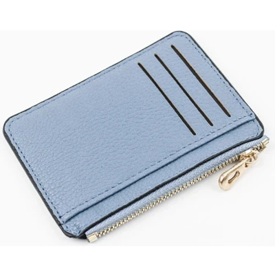 Afbeelding van Trendy Mini Portemonnee Creditcardhouder Pasjeshouder Blauw