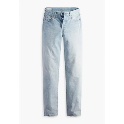 Afbeelding van Levi&#039;s dames 501 90&#039;s high waist straight leg jeans met lichte wassing in de kleur Indigo, maat: W24/L30