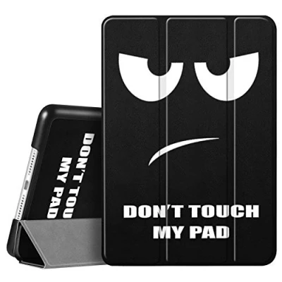Afbeelding van Fintie Hoes Compatibel met iPad 10.2 inch 2021/2020/2019 (9/8 /7 Generatie), Ultraslank Superlicht Standaard Beschermhoes Automatische Slaap waakfunctie, (Z Dont Touch)