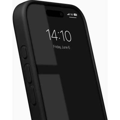 Afbeelding van iDeal of Sweden Silicone Case met magnetische ring geschikt voor iPhone 16 Pro Max Black