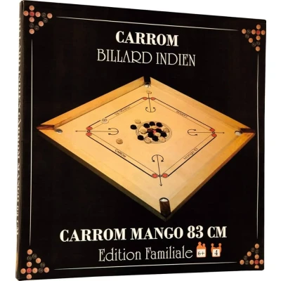 Afbeelding van Carrom Art Carrom: Mango 83 cm familieuitgave Indiase biljart vanaf 6 jaar 2 4 spelers 20 minuten