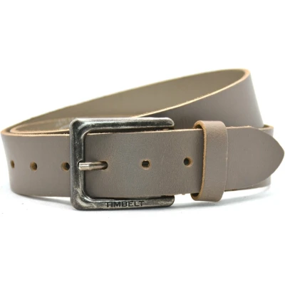 Afbeelding van 4cm grijze riem jeans grijs 100% leder Maat 115 Totale lengte 130 cm