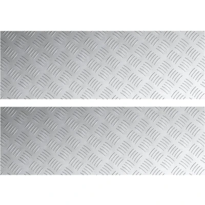 Afbeelding van vidaXL Zilver Metaal 90 x 30 0.3 cm Traplopers Rechthoekig Modern