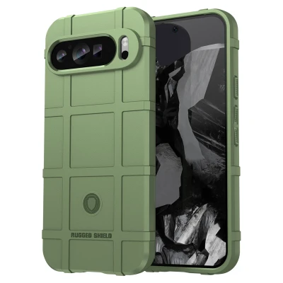 Afbeelding van Google Pixel 9 Pro XL Hoesje Siliconen en TPU (zacht) imoshion Softcase/Backcover Donkergroen Telefoonhoesje Shockproof/Valbescherming
