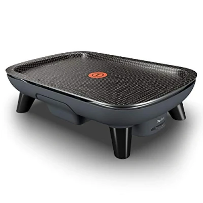 Afbeelding van Tefal YY4570FB Elektrische grillplaat, anti aanbaklaag, Titanium Force, Thermo Spot technologie, verstelbaar, afneembare plaat, vaatwasmachinebestendig, zwart