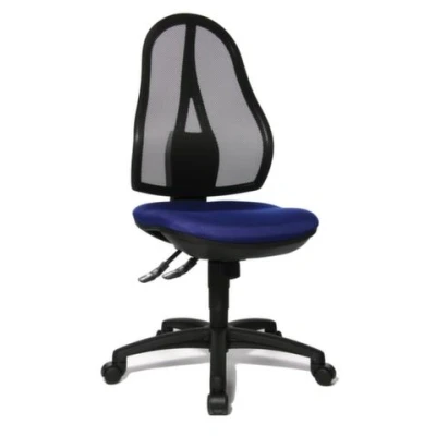 Afbeelding van Topstar Bureaudraaistoel met puntsynchroontechniek blauw 430 510 mm zonder armleuningen draagvermogen 110 kg 1 stuk OP200 G26
