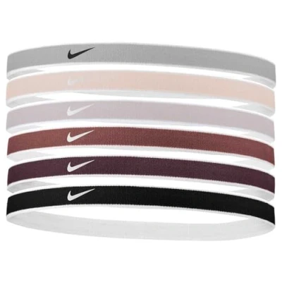 Afbeelding van Nike Swoosh Sport hoofdbanden Tiped 6 stuks (6 stuks) (SAIL/LT OREWOOD BRN / BLACK)