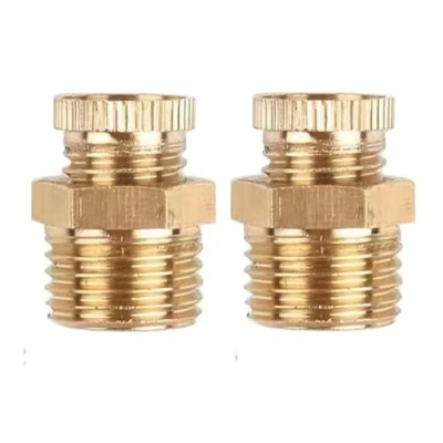 Afbeelding van POWERTOOL Afvoerventiel, 2 stks Compressor Afvoerklep Messing Tone Water voor Luchtcompressor PT (1/2&quot;)