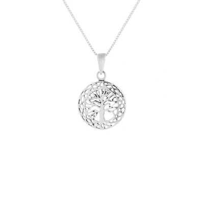 Afbeelding van Ketting dames Zilveren ketting, tree of life (levensboom)