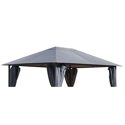 Afbeelding van QUICK STAR vervangend dak voor tuin paviljoen 3x4m grijs antiek paviljoendak reserveovertrek