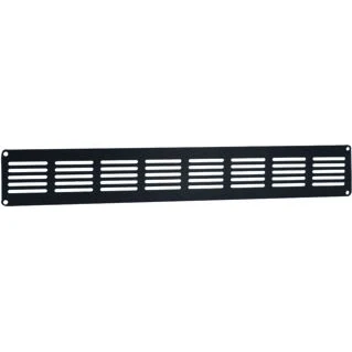 Afbeelding van Nedco plintrooster vlak alum. 400 x 60 mm zwart
