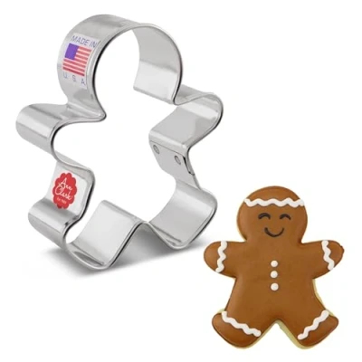 Afbeelding van Ann Clark Cookie Cutters Lachende Peperkoekman Koekjessnijder, 7,6 cm