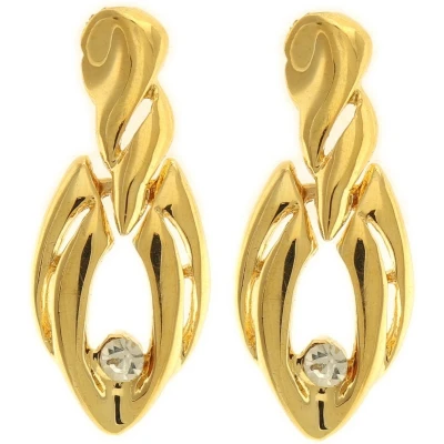 Afbeelding van Behave Dames oorbellen hangers goud kleur 3cm
