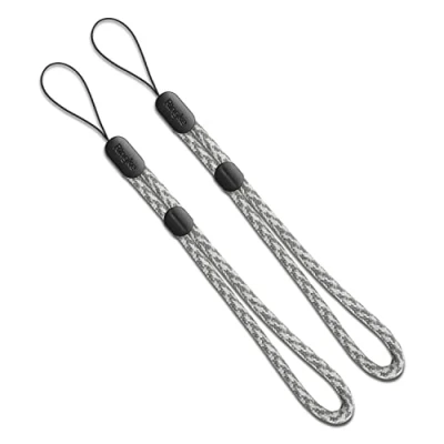 Afbeelding van Ringke Paracord Lanyard Strap Compatible met Camera, USB, Telefoon, Draagbare Spelconsole, Sleutels, Badges en ID&#039;s Checkered Gray [2 pack]