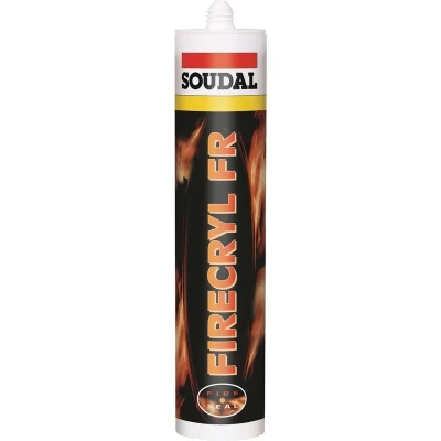 Afbeelding van Soudal Firecryl FR Brandwerende acrylaatkit Wit 310 ml 106329