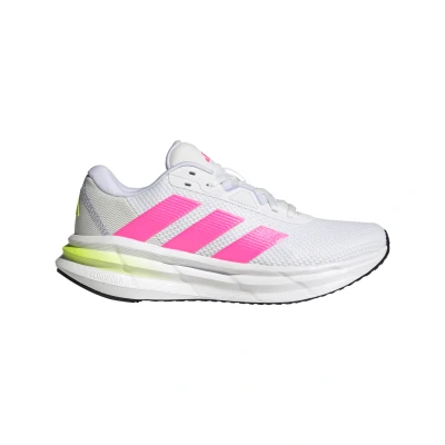 Afbeelding van adidas Performance Galaxy 7 Hardloopschoenen voor op de weg, Dames, Maat: 38 2/3, Footwear white/lucid pink/lucid lemon Textiel/ synthetisch