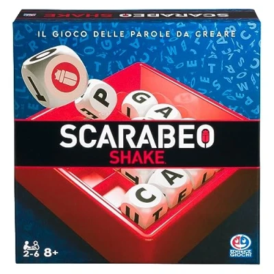 Afbeelding van Scarabeo Shake by Editrice Giochi Scrabble Board Game Word Games Travel for Adults and Kids Ages 8 up