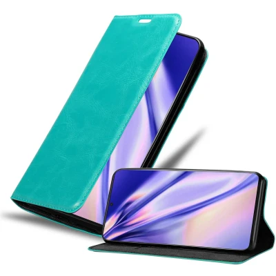 Afbeelding van Cadorabo Hoesje geschikt voor Samsung Galaxy S21 ULTRA in BENZINE TURKOOIS Beschermhoes Case magnetische sluiting