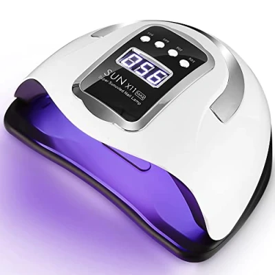 Afbeelding van UIHOL LED UV nagelgellamp, 280W professionele automatische nageldroger, 66 stuks lampkralen sneldrogende lampen met 4 timers LCD scherm, groot gebruikt voor thuis en salonmanicure