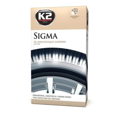 Afbeelding van autobanden zwart K2 SIGMA Gel + BANDENPOLIJSTSPONS żel do opon