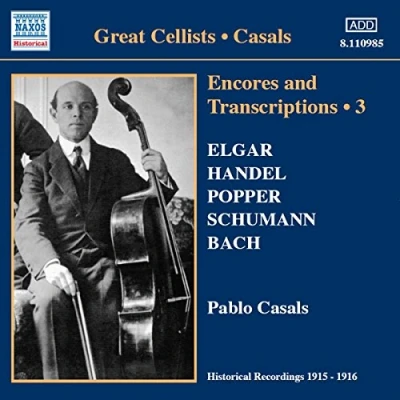 Afbeelding van Pablo Casals Encores And Transcriptions Volume 3 (CD)