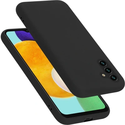 Afbeelding van Cadorabo Hoesje geschikt voor Samsung Galaxy A13 5G Case in LIQUID ZWART Beschermhoes TPU silicone Cover