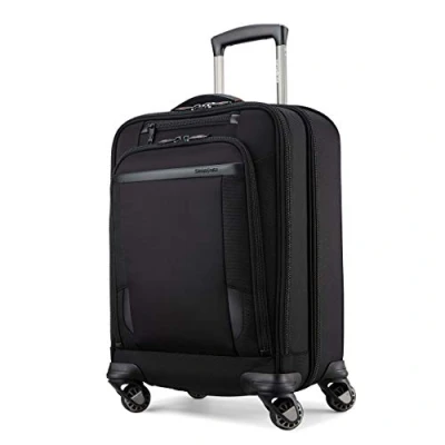 Afbeelding van Samsonite Pro Travel Softside Uitbreidbare Bagage Met Spinner Wielen, Zwart, Checked Medium 25 Inch, Wielen
