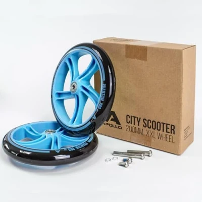 Afbeelding van Apollo City Scooter 200mm vervangende wielenset Pro Wheels met ABEC 7 kogellagers, wielen voor step passend