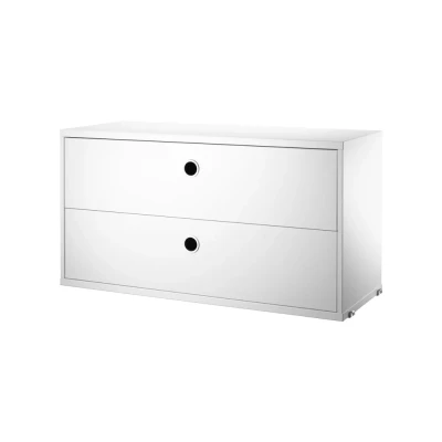 Afbeelding van String ladekast wit, 78x30 cm