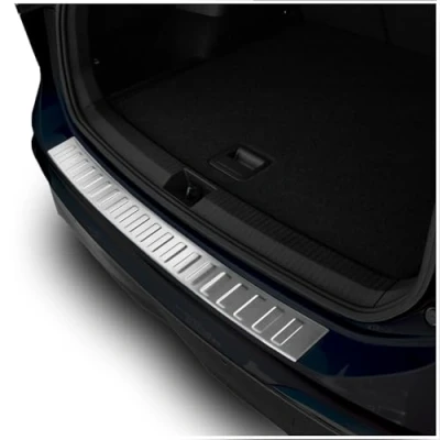 Afbeelding van teileplus24 AL221 Achterbumperprotector gemaakt van technisch puur aluminium voor VW Tiguan 3 CT1 2024 , Farbe Alu:Zilver
