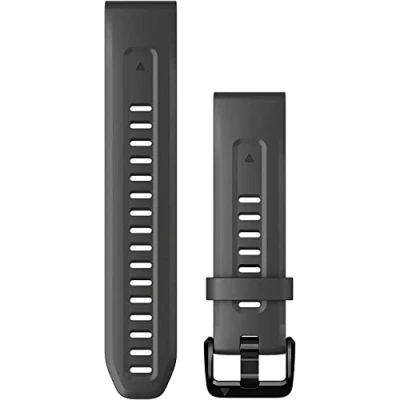 Afbeelding van Garmin Fenix 7S, 20 mm QuickFit zwarte siliconen band