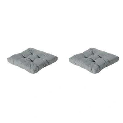 Afbeelding van Madison Florance Zitkussen Basic grey Ca. 73x73 cm Set van 2