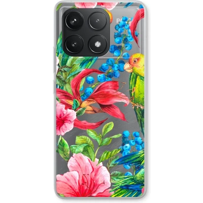 Afbeelding van Case Company® hoesje geschikt voor Xiaomi Redmi K70 Pro Papegaaien Soft Cover Telefoonhoesje Bescherming aan alle Kanten en Schermrand