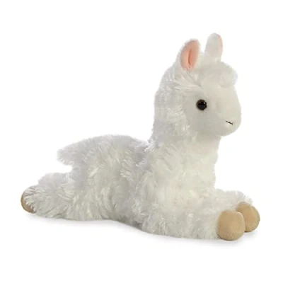 Afbeelding van Aurora knuffel Mini Flopsie alpaca 20,5 cm wit
