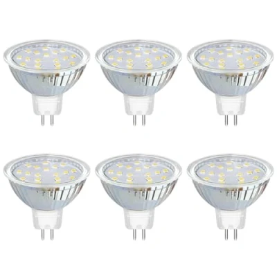 Afbeelding van Akynite Lamp GU5.3 12V 3W koudwit 6000K, 120 graden, 300lm, 30W halogeenvervanging, 50mm AC DC MR16 led inbouwspot, koudwit, niet dimbaar, 6 stuks
