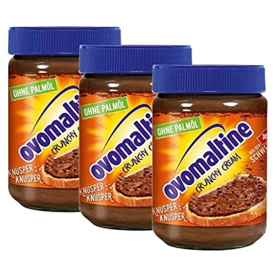 Afbeelding van Ovomaltine Crunchy Cream zonder palmolie, verpakking van 3 (3 x 380 g)