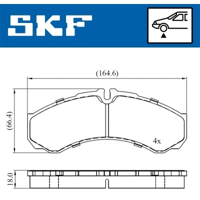 Afbeelding van SKF Remblokset VKBP 80507